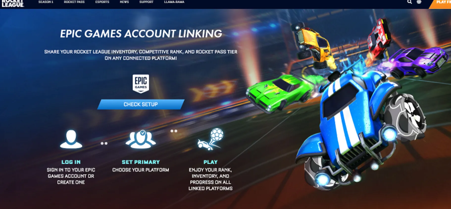 how to create a rocket league account
